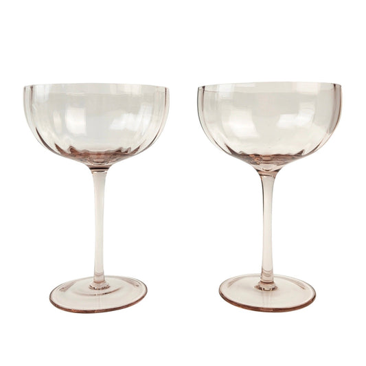 Coupe Cocktail Glass set of 2 - Purple