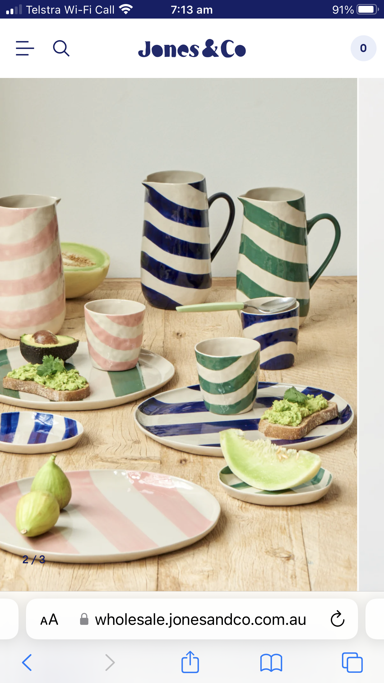 Cabana Stripe Cup Green