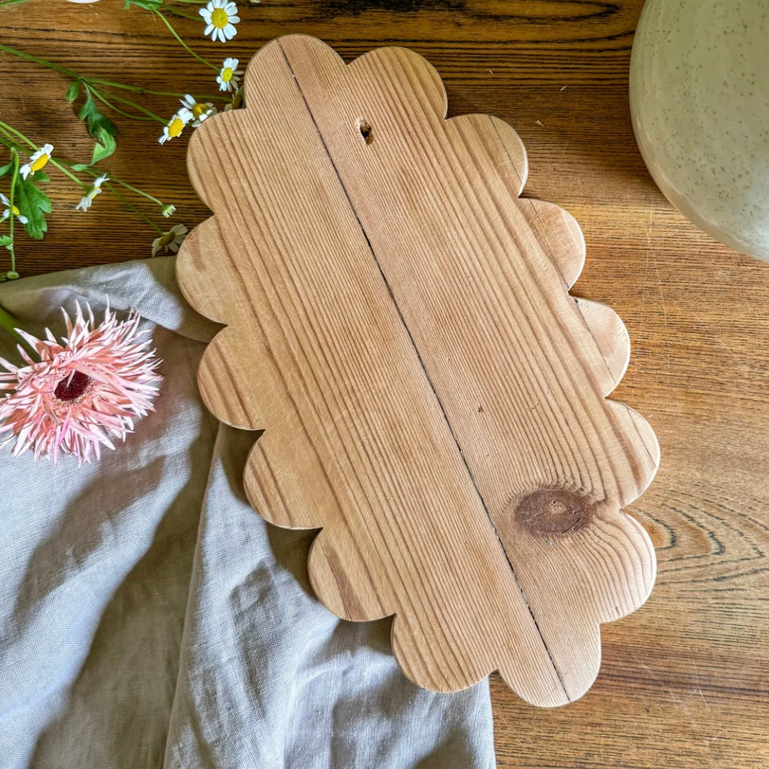 Oval Scallop Serving Board