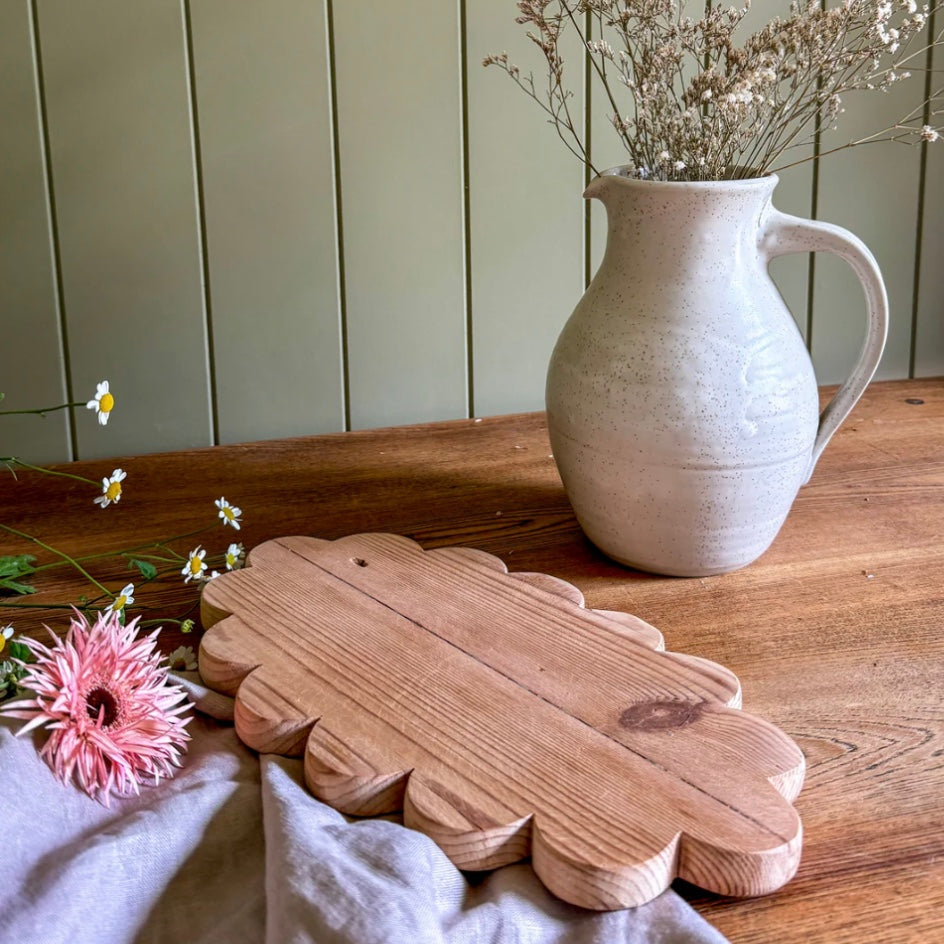 Oval Scallop Serving Board