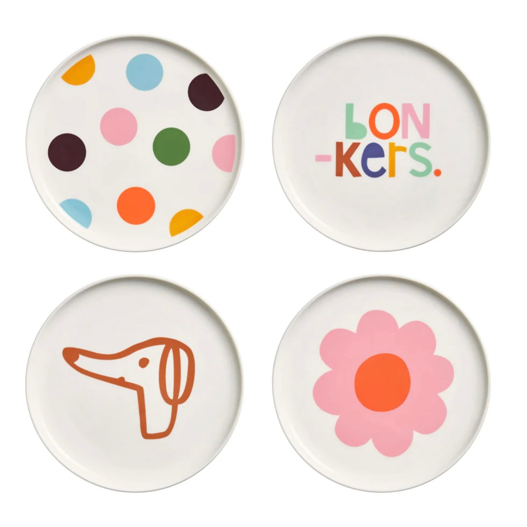 Bonkers Art Edition China Plate Set