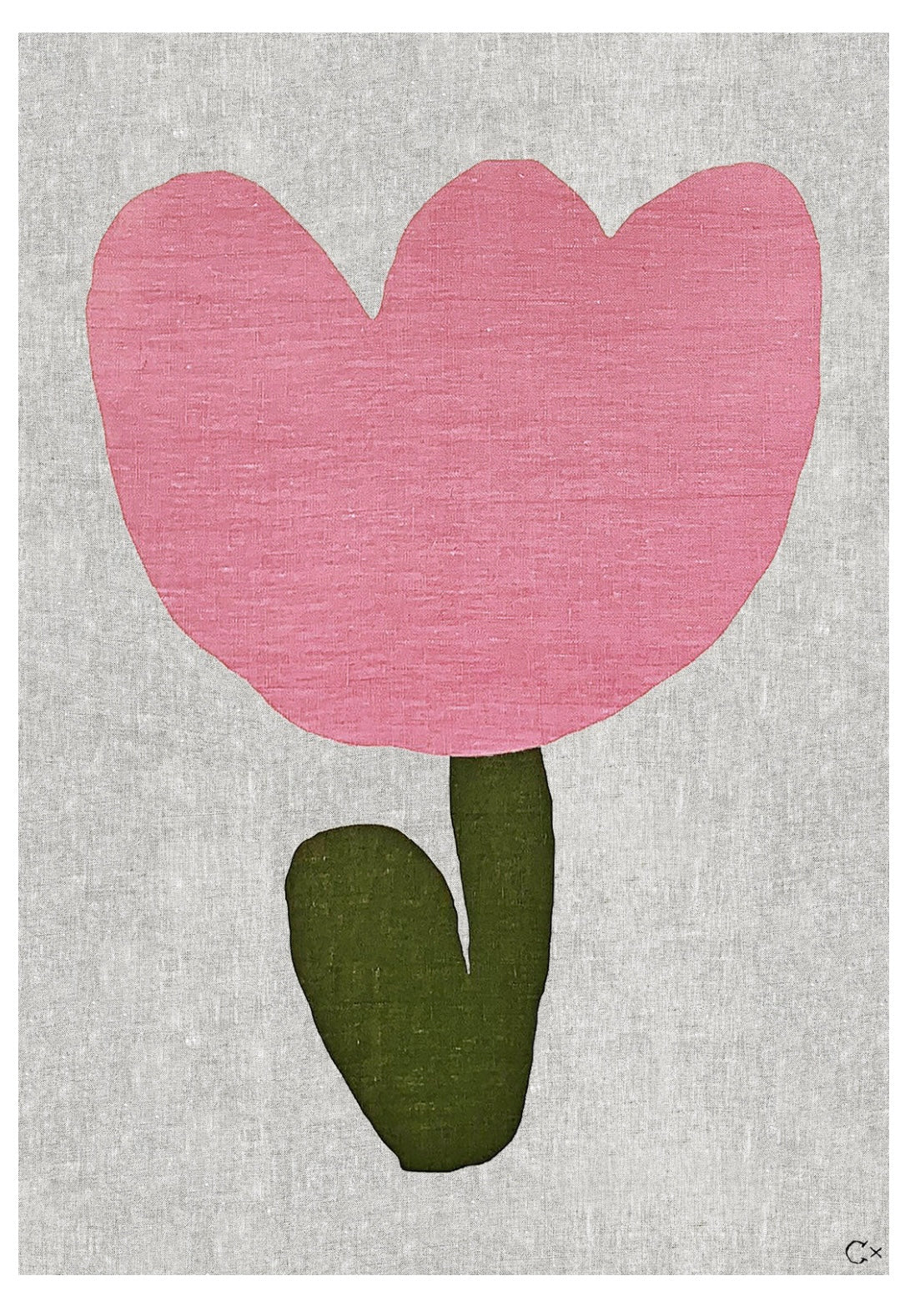 Baby Flower Art Tea Towel