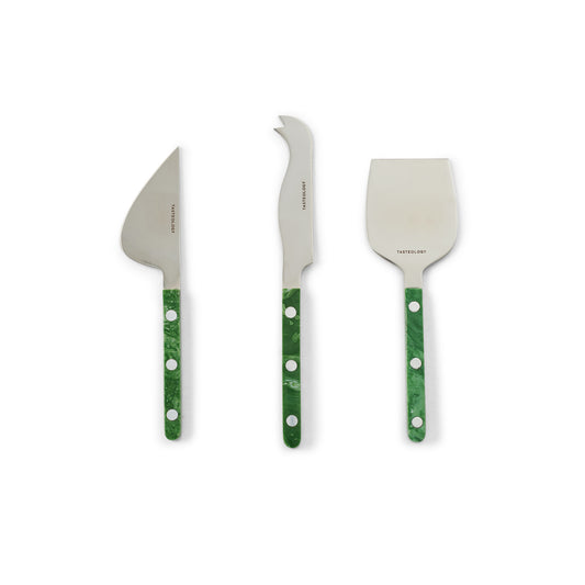 Emerald Cheese Knives - Set of 3