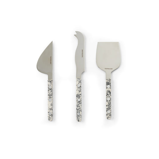 Monochrome Cheese Knives - Set of 3